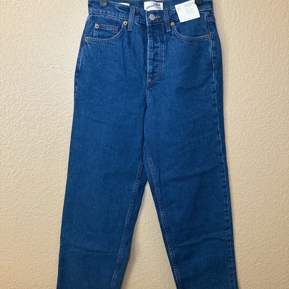 Universal Thread Womens Deep Blue Straight Jeans